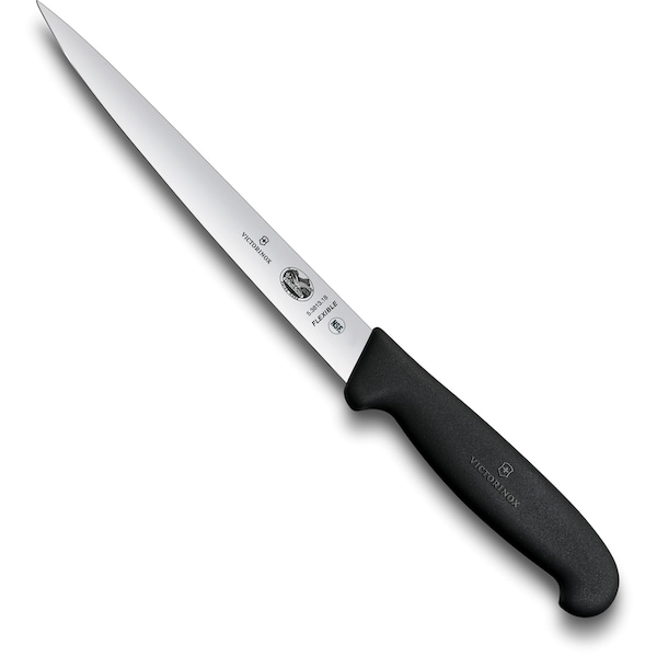 Swiss Army Brands Victorinox 40715 Kitchen Fibrox Pro Black Fillet - Straight, 7In Flexible Blade VIC-5.3813.18 - main
